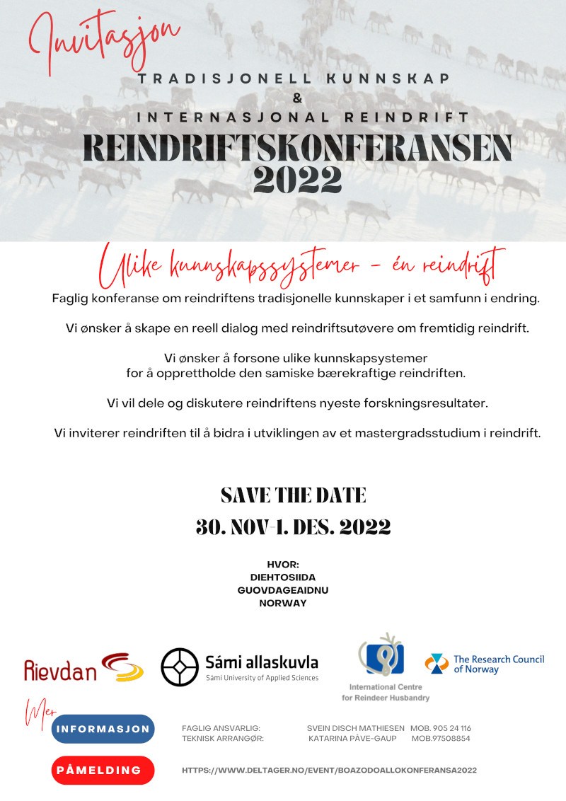 Reindeer Husbandry Conference 2022 Norwegian